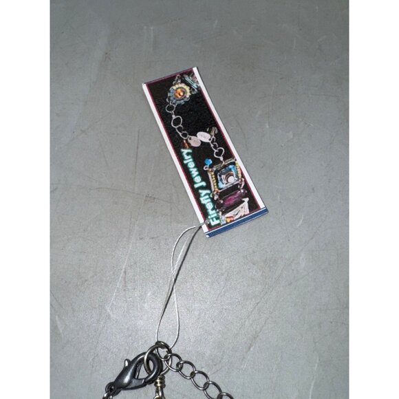 Dragonfly Pendant Necklace With Iridescent Beads On Silver Chain Firefly Jewelry - Picture 12 of 14